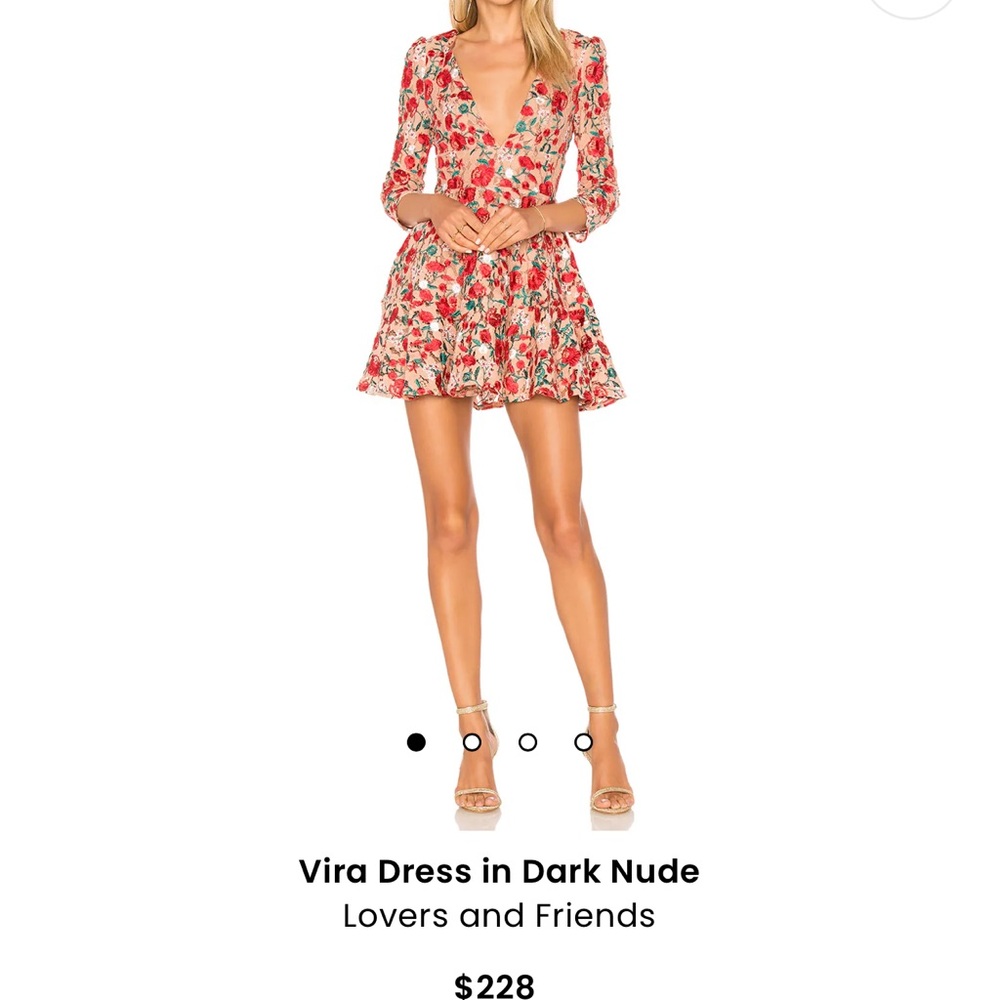 Lovers and Friends Vira Dress in dark nude